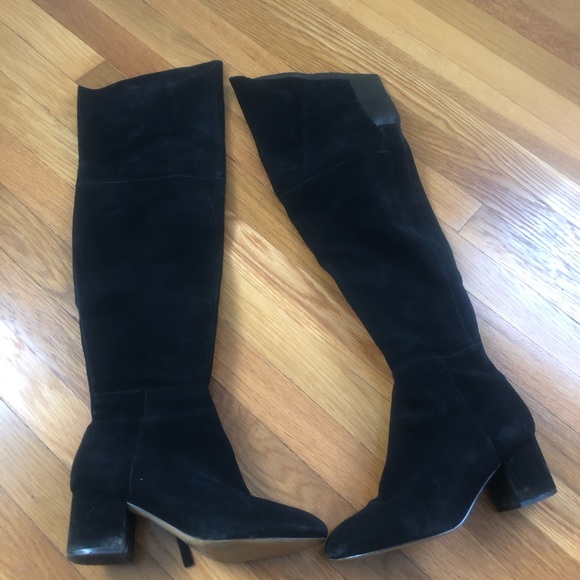 White House Black Market Shoes - Black Suede Boot Size 8 White House Black Market